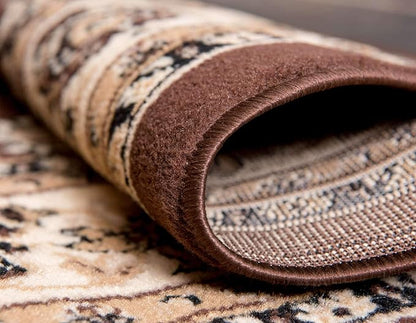 Unique Loom Sialk Hill Collection Area Rug - Washington (7' 1" x 10' Rectangle Brown/Black)