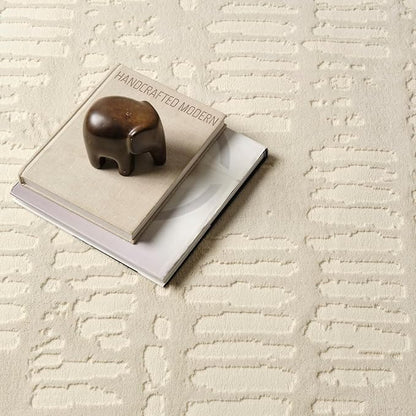 Revival Rugs Shell 9'2"x12'2" Washable Area Rug for Living Room Bedroom - 100% Recycled Oeko-TEX Certified, Medium Pile, Beige, Cream