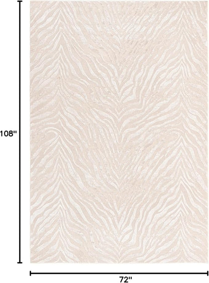 Unique Loom Finsbury Collection Area Rug - Meghan (6' x 9' Rectangle, Ivory Beige)