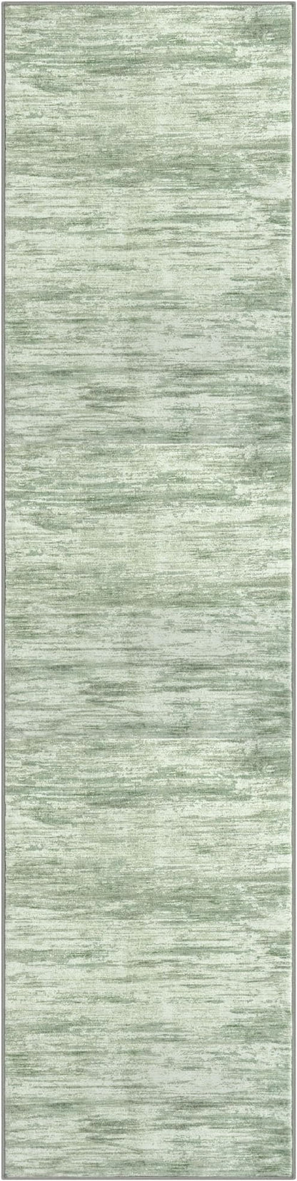 2x8 Modern Abstract Runner Rug for Hallways, Lime Green Super Soft Hallway Decor Kitchen Rugs with Non-Slip, Non-Shedding Washable Rug for Entryway Bedroom Indoor