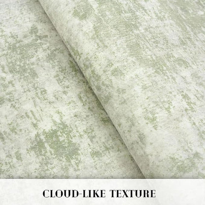 Modern Abstract Runner Rug 2x5, Sage Green Grey Washable Kitchen Runner Entryway Rug Mat Non-Slip Soft Hallway Rug Runner Thin Print Faux Wool Carpet for Bedroom Laundry Room Indoor