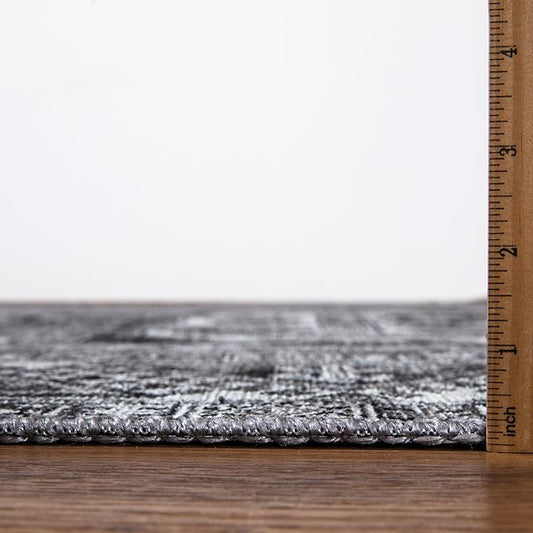 Keen Home Design 6x9 Rug - Machine Washable Area Rug with Non-Slip Backing, Ideal for Living Room, Dining Room, Bedroom - Vintage, Easy Clean, Durable, Low Pile - (6' x 9')