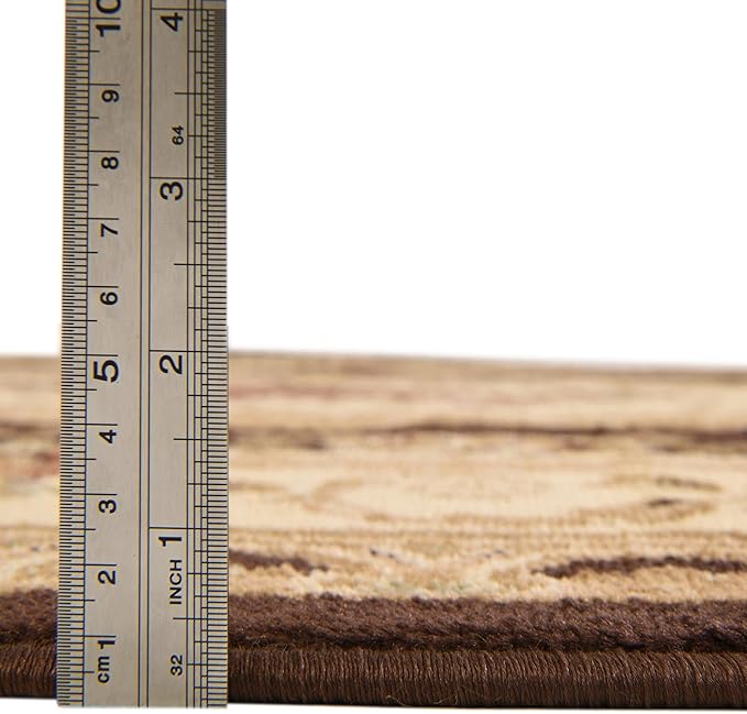 Rugs.com Chateau Collection Rug – 10' x 13' Brown Medium Rug Perfect for Living Rooms, Large Dining Rooms, Open Floorplans