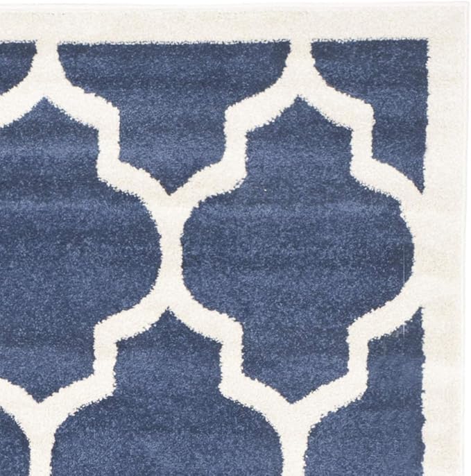 SAFAVIEH Adirondack Collection Runner Rug - 2'6" x 8', Cream & Purple, Modern Ombre Design, Non Shedding & Easy to Clean, Ideal for Hallway, Foyer, Kitchen, Entryway, Bedroom (ADR113L)