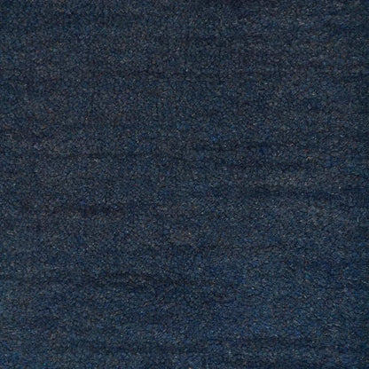 Hand Knotted Loom Wool ECO-Friendly Area Rugs - 6'x6', Square, Blue Color, Solid Plain Design, High Pile Thick Handmade Anti Skid Area Rugs for Living Room, Bed Room (L00111)