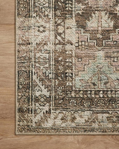 Loloi Amber Lewis Billie Collection, Clay & Sage 8'-6" x 11'-6" Area Rug – Antique & Distressed Accent Rugs for Living Room, Bedroom, Entryway & Hallway, No Shed High Traffic Area Home Decor Rug