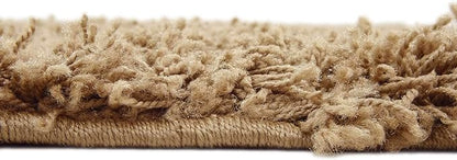 Unique Loom Solid Shag Collection Area Rug (7' 10" Square, Sandy Brown)
