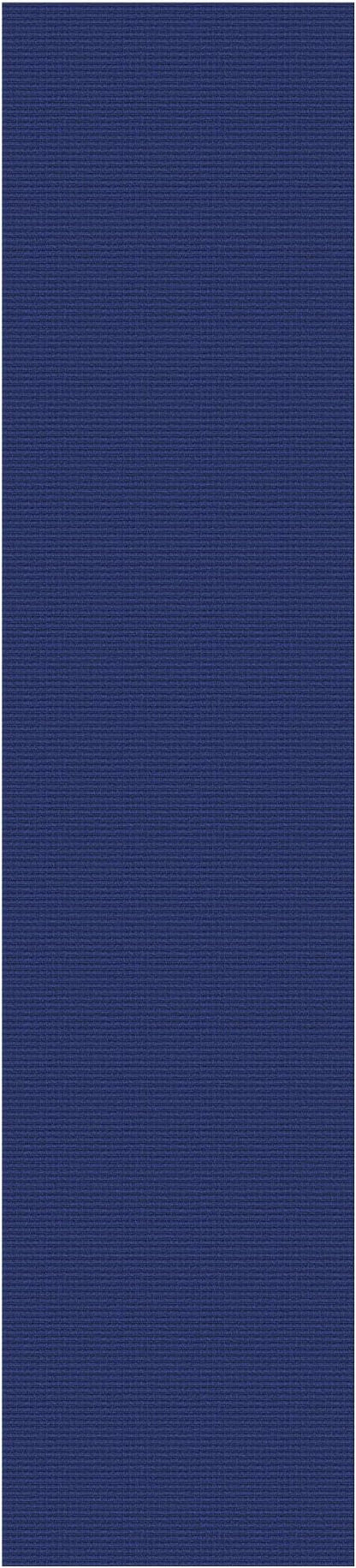 IOHOUZE Washable Runner Rug 2.6x12 Non Slip Extra Long Hallway Runner Entryway Runner Indoor, Kitchen Rugs Woven Cotton Floor Carpet for Hall Entrance Stair, Royal Blue/Navy