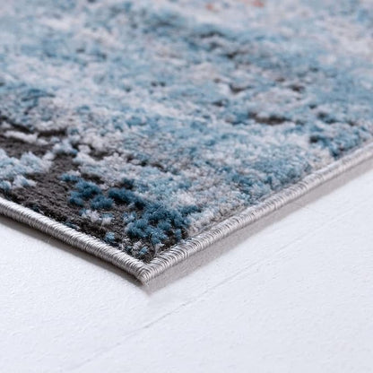 Rugs.com Leipzig Collection Area Rug – 8X11 Multi Low-Pile Rug Perfect for Living Rooms, Large Dining Rooms, Open Floorplans