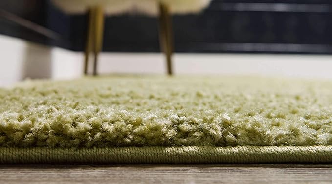 Unique Loom Solo Collection Area Rug - Calabasas (2' 2" x 13' Runner, Light Green)