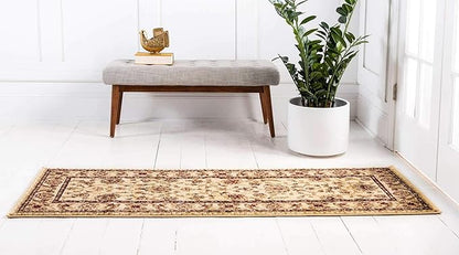 Unique Loom Voyage Collection Area Rug - St. Louis (2' 7" x 12' Runner Cream/Brown)