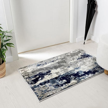 LUXE WEAVERS Kimberly Collection Ivory 2x3 Modern Abstract Area Rug
