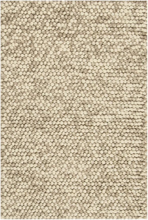 SAFAVIEH Natura Collection Accent Rug - 2'3" x 4', Beige, Handmade Wool Blend, Textured Design, Ideal for Hallway, Bedroom, Foyer (NAT620B)