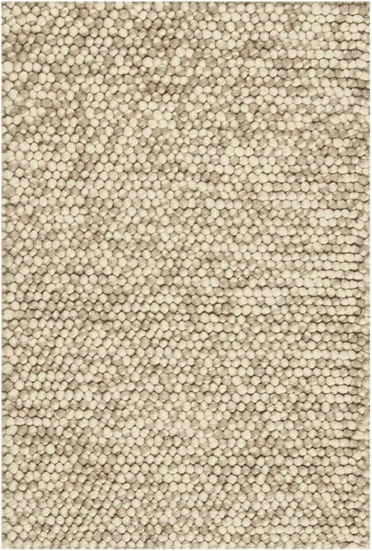 SAFAVIEH Natura Collection Accent Rug - 2'3" x 4', Beige, Handmade Wool Blend, Textured Design, Ideal for Hallway, Bedroom, Foyer (NAT620B)