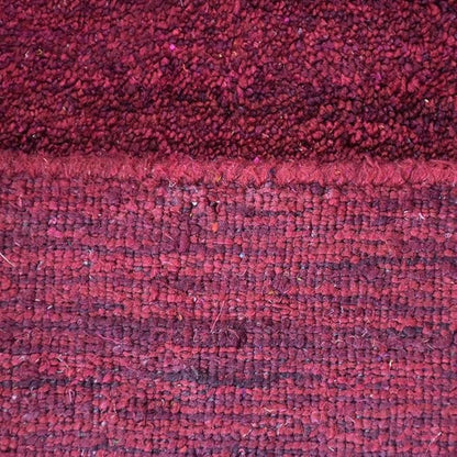 Rugsotic Carpets Hand Knotted Gabbeh Wool 6'x9' Area Rug Solid Gold L00111