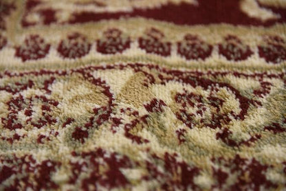 Unique Loom Versailles Collection Traditional Classic Medallion Floral Motif Area Rug (4' 0 x 4' 0 Square, Burgundy/ Ivory)