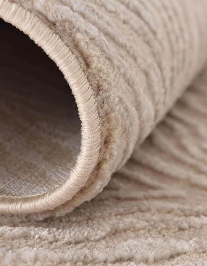 Unique Loom Finsbury Collection Area Rug - Meghan (2' 7" x 12' 2" Runner, Ivory Beige)