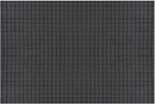 CAMILSON Modern Dark Gray Non Slip Door Mat Rug 2x3 Ultra Soft High Pile Entryway Rugs Non Skid Rubber Backing Durable & Easy to Clean Carpet for Kitchen Bathroom Indoor Use (2 x 3 Dark Gray)