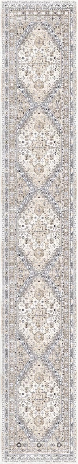 zesthome Washable Runner Rug 2.5x14 - Stain Resistant Entryway Rug,Ultra-Thin Kitchen Rugs, Anti Slip Backing Runner Rugs for Entrance Laundry Room Indoor Hallway (Beige,2.5'x14')
