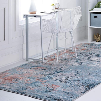 Rugs.com Leipzig Collection Area Rug – 7X10 Multi Low-Pile Rug Perfect for Bedrooms, Dining Rooms, Living Rooms