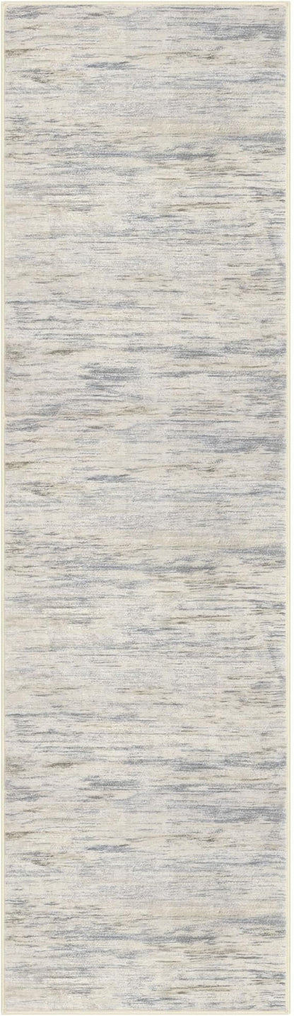 2x7 Modern Abstract Runner Rug for Hallways, Gray Beige Neutral Multi Super Soft Hallway Decor Kitchen Rugs with Non-Slip, Non-Shedding Washable Rug for Hallways Entryway Laundry Indoor