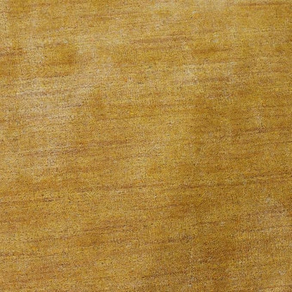 Hand Knotted Loom Wool ECO-Friendly Area Rugs - 6'x6', Round, Gold Color, Solid Plain Design, High Pile Thick Handmade Anti Skid Area Rugs for Living Room, Bed Room (L00111)