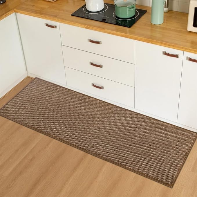 Artoid Mode Washable Kitchen Rugs and Mats Doormat Non Skid, Absorbent Rugs for Kitchen Floor Door Mat Kitchen Mats Front of Sink Hallway 17x47 Inch