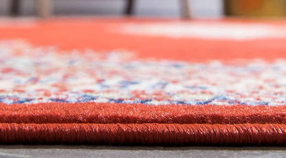 Unique Loom Reza Collection Traditional Persian Style Area Rug, 2 ft 2 in x 3 ft, Terracotta/Ivory