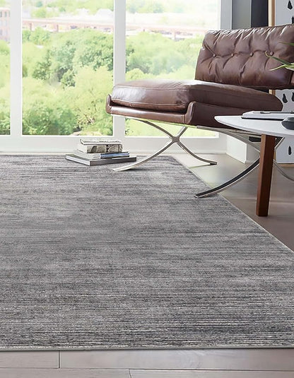 Unique Loom Finsbury Collection Area Rug - Kate (7' 10" x 10' Rectangle, Gray/ Ivory)