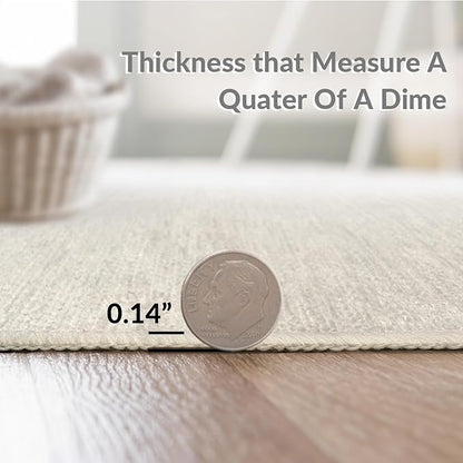Flatwoven High Traffic Area Rug 6x9, Burnt Orange Copper Fiery Abstract Shape Floor, Non Slip, Stain Resistant, Washable Area Rugs for Living Room, Bedroom (Orange, 6x9)