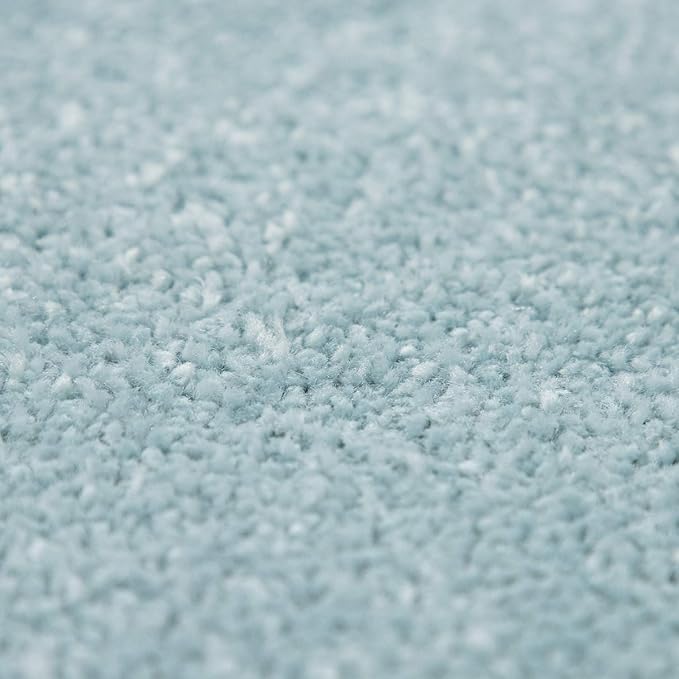 Paco Home Solid Area Rug in Light Blue Modern Plain Design, Size: 2' x 3'3"