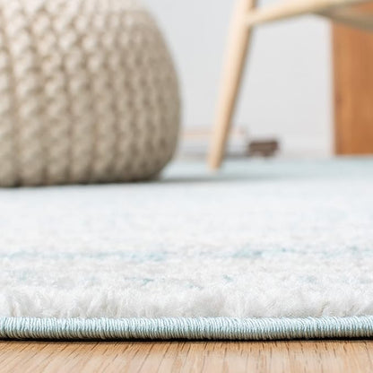SAFAVIEH Area Rug 9x12 - Adirondack Collection - Large - Aqua & Ivory, Modern Ombre Design, Non Shedding & Easy to Clean, Ideal for Living Room, Bedroom, Office, Dining Space (ADR113J)