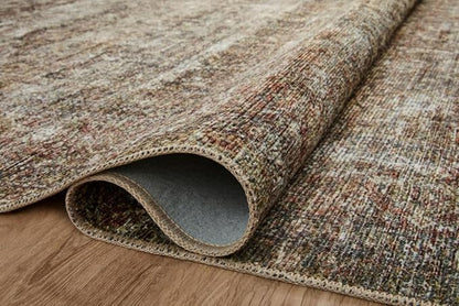 Loloi Amber Lewis Billie Collection, Tobacco & Rust 5'-0" x 7'-6" Area Rug – Antique & Distressed Accent Rugs for Living Room, Bedroom, Entryway & Hallway, No Shed High Traffic Area Home Decor Rug
