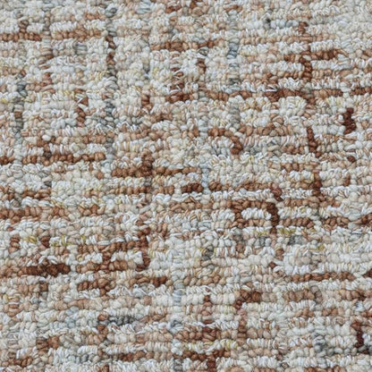 Hand Tufted Wool ECO-Friendly Area Rugs - 2'6''x11', Runner Shape, Light Brown, Solid Plain Design, High Pile Thick Handmade Area Rugs for Living Room, Bed Room (KWC111)