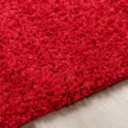 Artistic Weavers Solid Plush Blissful Shag Area Rug, 7'10" x 10', Red