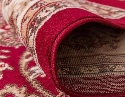 Unique Loom Sialk Hill Collection Area Rug - Washington (3' 3" x 5' 3" Rectangle Burgundy/Cream)