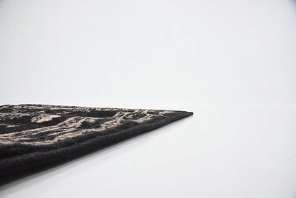 Unique Loom Taftan Collection Border Geometric Tribal Inspired Design Area Rug (2' 2 x 8' 2 Runner, Black/ Gray)