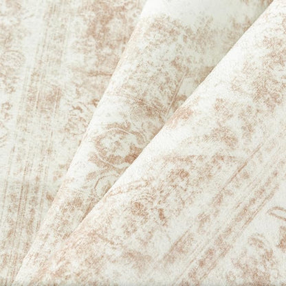 Area Rug 10x12 Cream Washable Living Room Beige Carpet Non Slip Vintage Medallion Indoor Bedroom Beige Carpet Low Pile Soft Retro Distressed Large Rug Home Office Dining Room Playroom