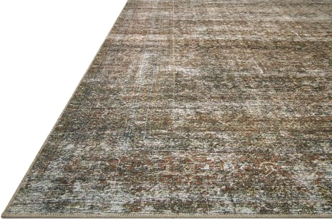 Loloi Amber Lewis Billie Collection, Tobacco & Rust 10'-0" x 14'-0" Area Rug Antique & Distressed Accent Rugs for Living Room, Bedroom, Entryway & Hallway, No Shed High Traffic Area Home Decor Rug