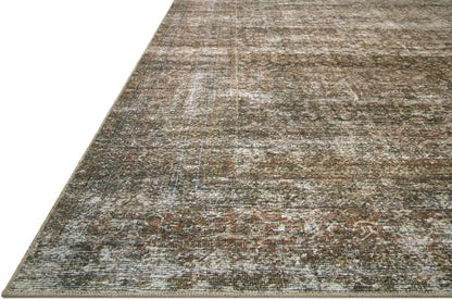 Loloi Amber Lewis Billie Collection, Tobacco & Rust 3'-6" x 5'-6" Area Rug – Antique & Distressed Accent Rugs for Living Room, Bedroom, Entryway & Hallway, No Shed High Traffic Area Home Decor Rug