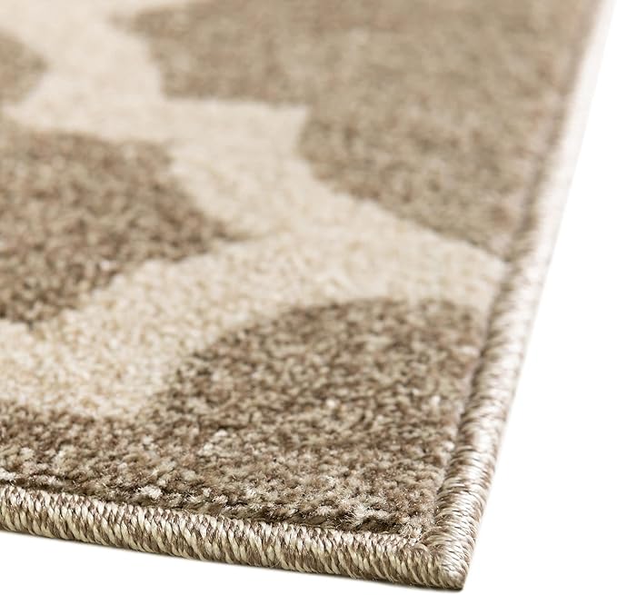 Rugs.com Lattice Collection Rug – 9' x 12' Light Brown Medium Rug Perfect for Living Rooms, Large Dining Rooms, Open Floorplans