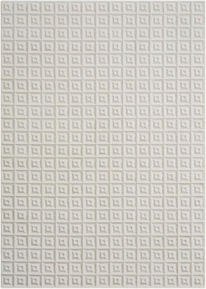 LUXE WEAVERS Geometric Greek Pattern Area Rug, Cream, 5'X7'