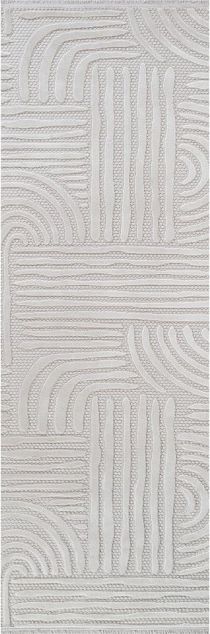 Modern Indoor Rug Orbit 2x7 Area Rugs for Living Room Luxury Kitchen Bedroom Durable Soft Geometric Durable Low and High Pile Stain Resistant Non Shedding Area Carpet 2x7