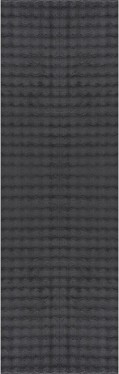 CAMILSON Modern Dark Gray Non Slip Runner Rug 2x7 Ultra Soft High Pile Kitchen Rugs Non Skid Rubber Backing Durable & Easy to Clean Carpet for Entryway Bathroom Indoor Use (2 x 7 Dark Gray)