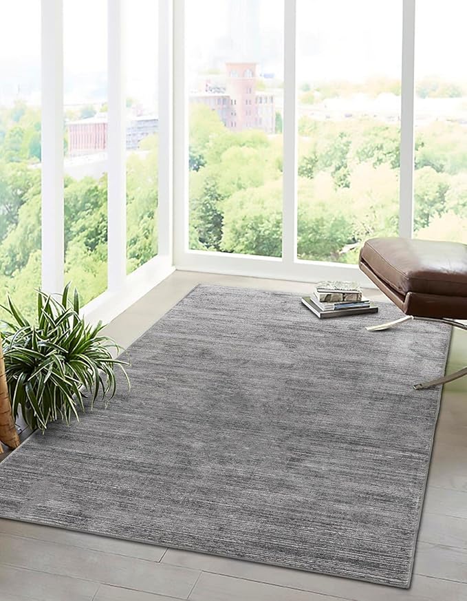 Unique Loom Finsbury Collection Area Rug - Kate (2' x 3' Rectangle, Gray/ Ivory)