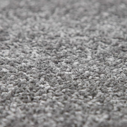 Paco Home Solid Area Rug in Anthracite Modern Plain Design, Size: 4'7" x 6'7"