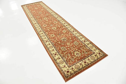 Unique Loom Voyage Collection Traditional Oriental Classic Intricate Design Area Rug (2' 7 x 10' 0 Runner, Terracotta/Ivory)