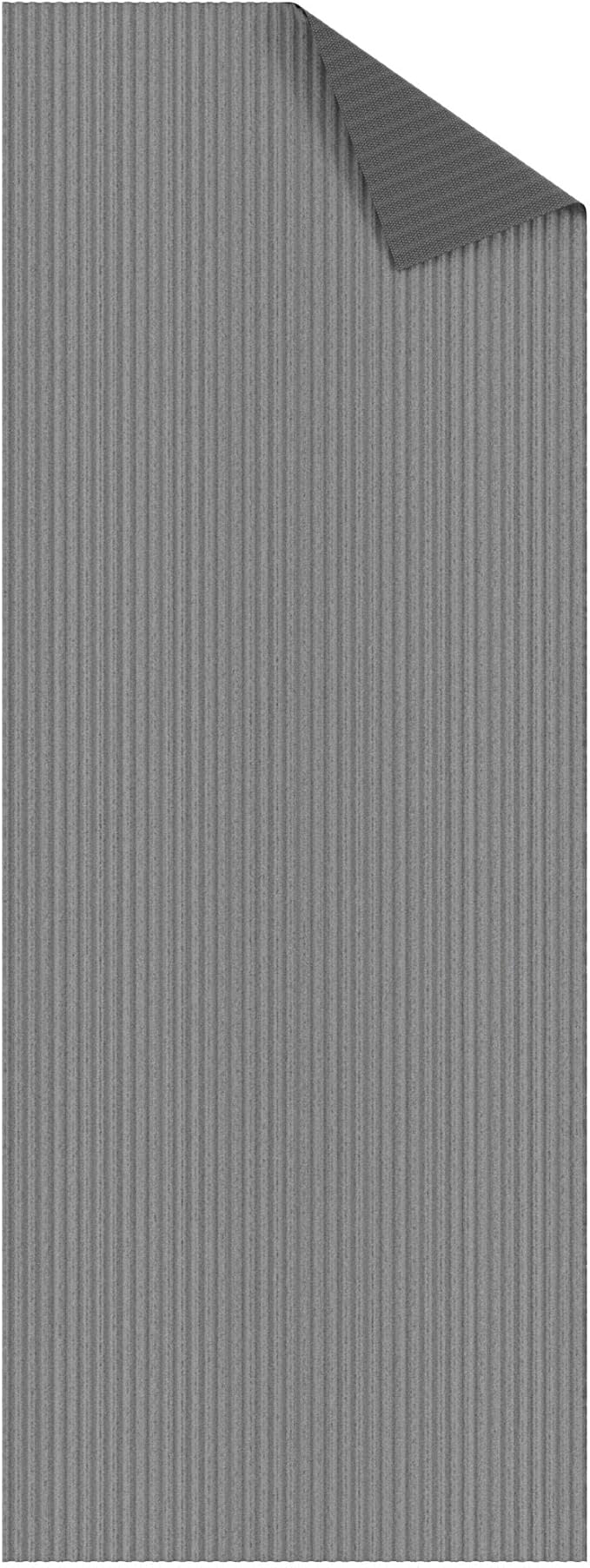 Ottomanson 2'7" x 36' Hallway Runner with Scraper Pile - Extra Durable Non-Slip Rug Mat for Indoor & Outdoor Use - Ideal for Kitchen, Entryway & Garage - High-Traffic Carpet, Gray