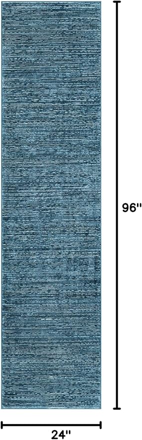 Unique Loom Finsbury Collection Area Rug - Kate (2' x 8' Runner, Blue)