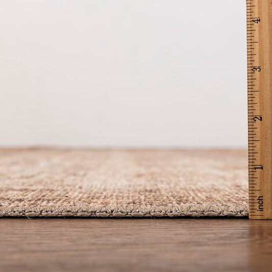 Keen Home Design 8x10 Rug - Machine Washable Area Rug with Non-Slip Backing, Ideal for Living Room, Dining Room, Bedroom - Vintage, Easy Clean, Durable, Low Pile - (8' x 10')